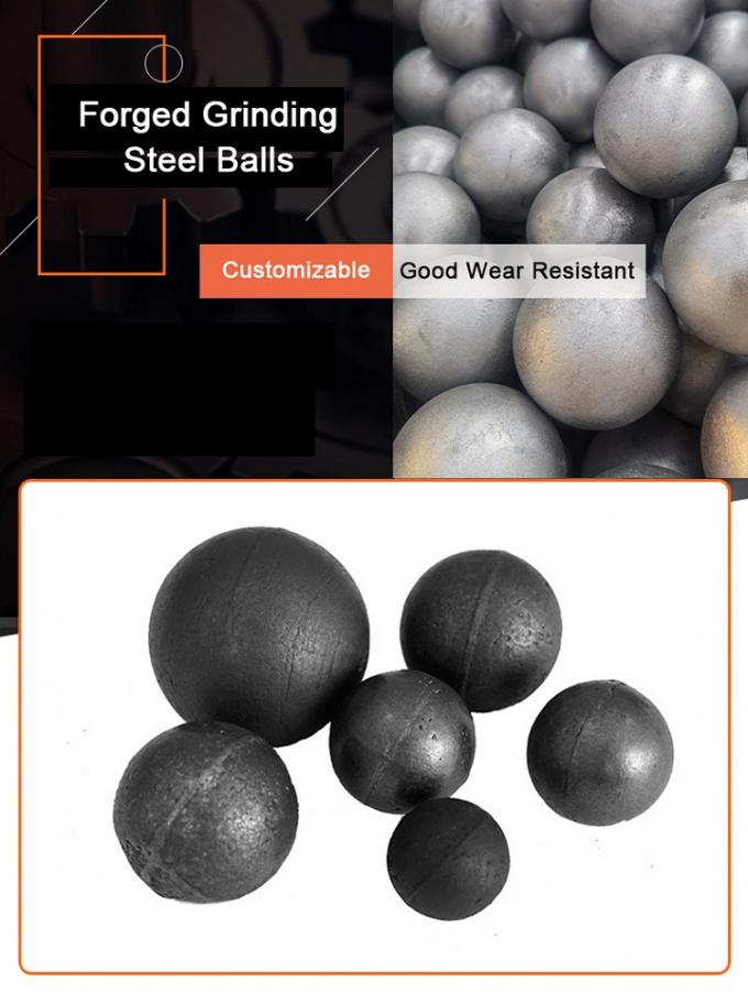 Pabrik Harga 30mm 50mm 100mm Penggilingan Mining Balls Forged Steel Ball Untuk Ball Mill 0