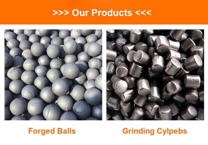 Pabrik Harga 30mm 50mm 100mm Penggilingan Mining Balls Forged Steel Ball Untuk Ball Mill 1