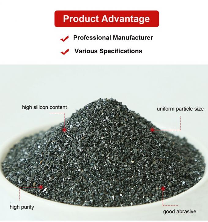 Bubuk Sic Refractory 99% kemurnian Karborundum Grit Silicon Carbide Abrasive Powder 3