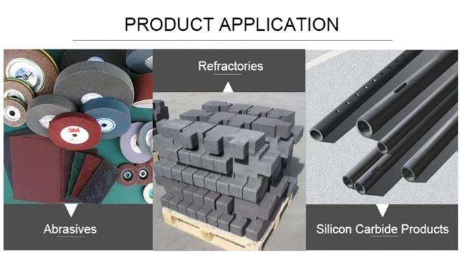 Bubuk Sic Refractory 99% kemurnian Karborundum Grit Silicon Carbide Abrasive Powder 2