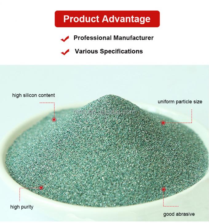 Bubuk Sic Refractory 99% kemurnian Karborundum Grit Silicon Carbide Abrasive Powder 4