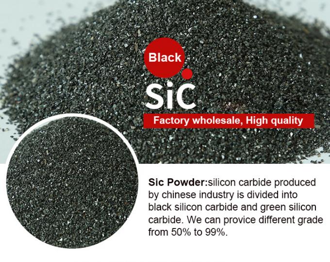 Abrasive Polishing 98% 99% Sic Silikon Karbida Bubuk F60 Silikon Karbida Hitam 0