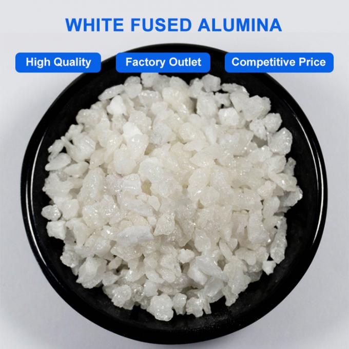 Ramah lingkungan Alumina Putih Berkualitas Tinggi WFA 99% Aluminium Oxide Corundum dengan Silicon Carbide Powder 0