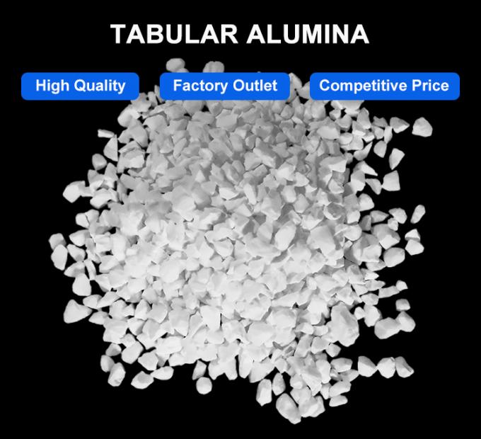 Bahan Refractory Tabular Corundum Fused Alumina 99,5% Al2O3 Tabular Alumina Dengan Harga Pabrik 0