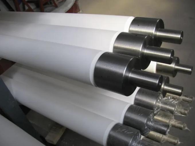 Suhu Tinggi 99% Al2o3 Refractory Ceramic Tube Pipe Alumina Keramik Roller Untuk Keramik Oven 2