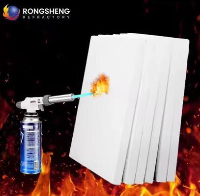 China Polykrystalline Mullite Fiber Boards 1600C 1800C Mullite Keramik Fiber Board Refractory Furnace Lining Insulation Plate