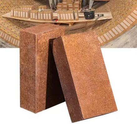 Batu Bata Refraktori Magnesium Suhu Tinggi Ketahanan Terak Sangat Baik Batu Bata Magnesia Sinter untuk Pelapis Tungku Baja