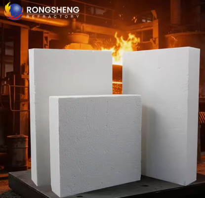 Bahan Refraktori Boiler Tungku Papan Serat Keramik 1260C 1430C Papan Isolasi Silikat Aluminium