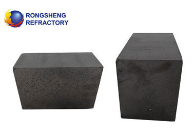 Thermal Conductivity Magnesia Carbon Brick , High Basic Slag Resistance Refractory Blocks