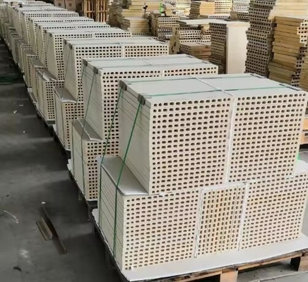 Furnitur tungku tahan api Cordierite Mullite Plate Untuk Keramik Tunnel Tungku Rak
