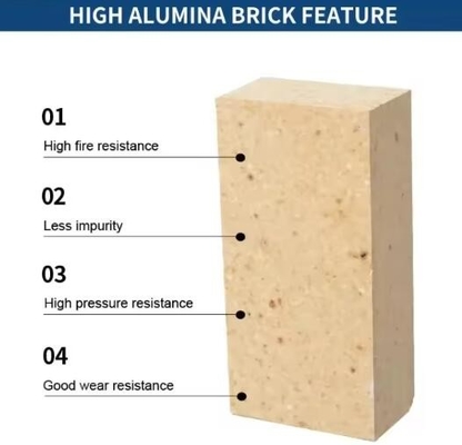 Suhu Tinggi Sk34 Sk36 Sk38 Sk40 Alumina Tinggi Genteng Refraktori Tungku Dan Oven Aluminium Fire Brick