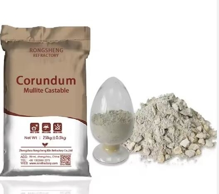 Alkali tahan monolitik Refractory Corundum Refractory Castle Untuk industri tungku lapisan