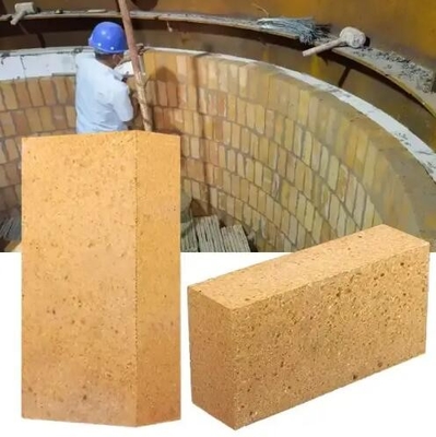Batu bata tahan api dengan aluminium tinggi SK32 SK34 Batu bata tanah liat Al2o3 Batu bata api untuk boiler/palam kaca