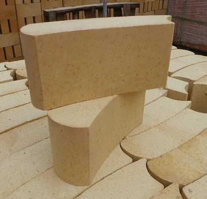 Tahan suhu tinggi Alumina tinggi Keramik Refractory melengkung lengkungan Api Keramik tanah liat untuk oven pizza dan oven