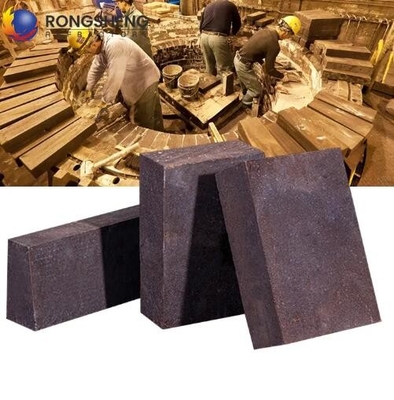 Brick refractory direct bond/semi-rebounded/rebounded Magnesia Chrome untuk tungku peleburan suhu tinggi