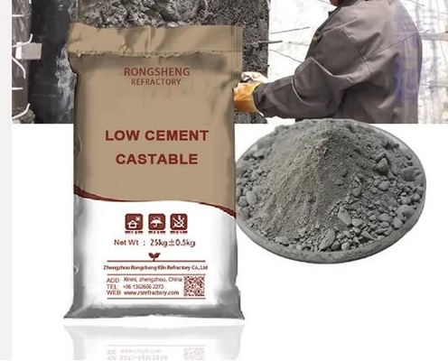 Performance Tinggi Low Cement Casting Refractory Mullite Casting Untuk Tungku Suhu Tinggi