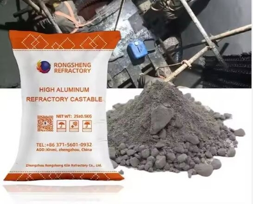 Tungku Tungku fosfat terikat tidak berbentuk material tahan api tinggi alumina tahan api untuk boiler