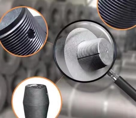 Rp Graphite Electrode Rod Hp150mm 250mm 350mm 450mm Arc Furnace Smelting Uhp Grade