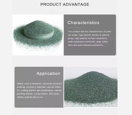Berkualitas tinggi Bubuk Karbida Silikon Hijau Hitam 98% 99% SIC Emery Carborundum Grit