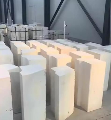 Ketahanan terhadap suhu tinggi 95% Al2O3 Refractory White Corundum Brick Untuk Tungku Arc Listrik