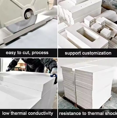 Aluminium silikat isolasi suhu tinggi Keramik Serat Selimut 20mm 50mm Keramik Serat Papan Isolasi Termal