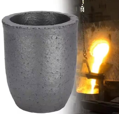 Induksi Pemanasan Tungku Sic Saggar Silicon Karbida Grafit Crucible Untuk Pemanasan Tembaga Aluminium Emas