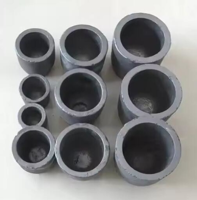 Induksi Pemanasan Tungku Sic Saggar Silicon Karbida Grafit Crucible Untuk Pemanasan Tembaga Aluminium Emas