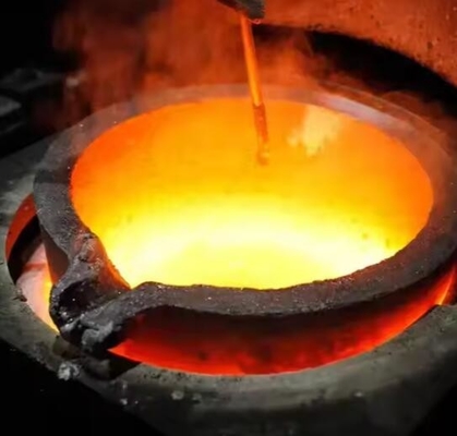 Induksi Pemanasan Tungku Sic Saggar Silicon Karbida Grafit Crucible Untuk Pemanasan Tembaga Aluminium Emas