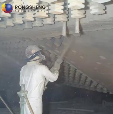 1800C Kekuatan Alumina Gunning Mix Bahan Refraktor Untuk Lining EAF Dengan Ketahanan Ledakan Termal