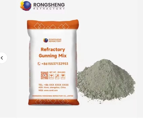1800C Kekuatan Alumina Gunning Mix Bahan Refraktor Untuk Lining EAF Dengan Ketahanan Ledakan Termal