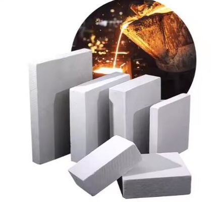 Papan tahan panas silikat aluminium 20mm 50mm 1430 derajat Papan isolasi serat keramik anorganik