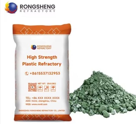 High Alumina Keramik Plastik Refractory Mortar Zircon Chrome Corundum Wear-Resistant Refractory Plastik Untuk Tungku Tinggi Panas