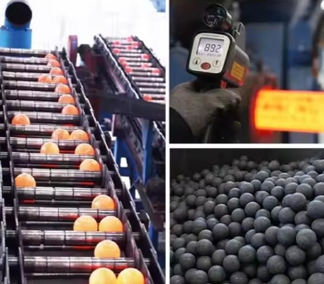 Berkualitas tinggi media penggilingan melempar bola 20mm 60mm 120mm bola Chrome baja untuk bola pabrik tenaga semen