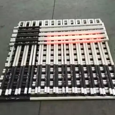 Suhu Tinggi 1400c 1500c Silicon Karbide Rod Heating Elements Sic Electric Heater Tubes Untuk Tungku