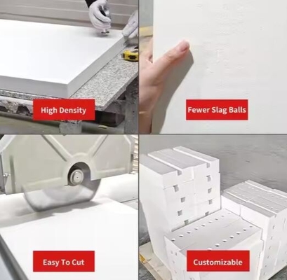 Glass Kiln Lining Refractory 20mm Keramik Fiber Insulation Board Insulasi suhu tinggi 1600 derajat tahan panas