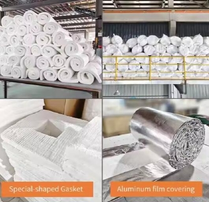 Isolasi suhu tinggi Seramik Serat Wol Produk Serat Keramik Aluminium Silikat