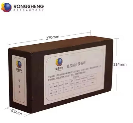 Kemurnian Tinggi 98% MgO Magnesit Batu bata tahan api Mati Dibakar Magnesia Batu bata Untuk Tungku Semen