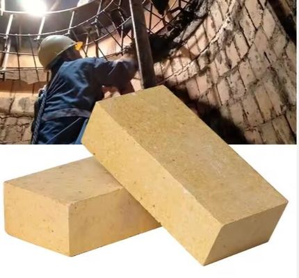 Lining Tungku Antistrip Alumina Tinggi Batu bata tahan api 48%-80% Al2o3 Brick tahan api Anti-Peeling Alumina Brick