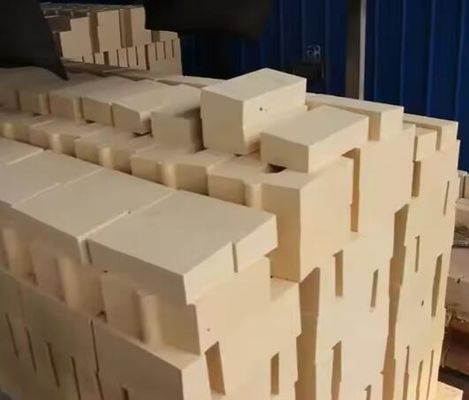Lining Tungku Antistrip Alumina Tinggi Batu bata tahan api 48%-80% Al2o3 Brick tahan api Anti-Peeling Alumina Brick