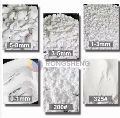 Bahan baku tahan api Alumina tabular korundum putih Untuk aplikasi tahan api
