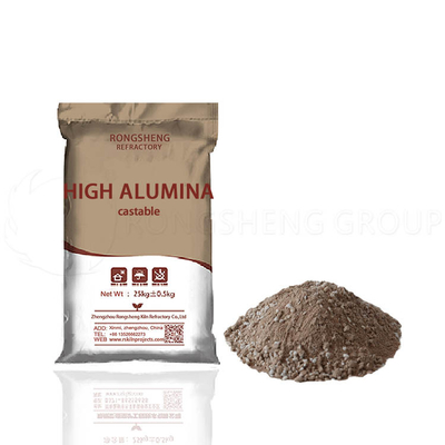 Lining tungku Lumpur tahan api Aluminium tinggi Semen Mortar tahan api Untuk pembukaan batu bata api