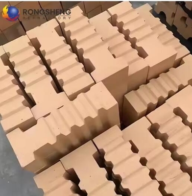 Industri Tungku Api Gantung Bata Termal Shock Ketahanan yang sangat baik Refractory Tinggi Alumina Anchor Bata Untuk Kompor Panas