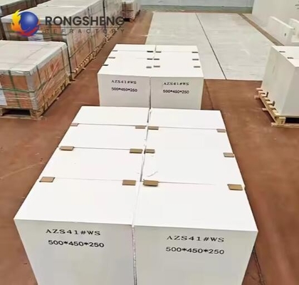 Bahan Refraktori Tungku Peleburan Kaca Fused Azs Block Zirconia Corundum Brick Azs-33# Azs-36# Azs-41# Fusion Cast Brick