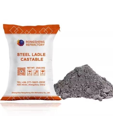Pabrik Harga Resistensi Shock Termal Ladle Tundish Meliput Powder Steel Ladle Refractory Caustable Untuk Tuang Ladle