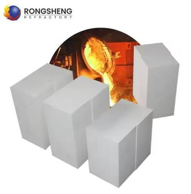 Rongsheng Refractory AZS Brick 33# 36# 41# Zirconia Corundum Fused Cast Azs Block For Glass Industry Kiln