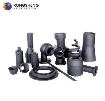 Rongsheng SiSiC RBSiC SiC Nitride Bonded Silicon Carbide Nozzle Burner Refractory Untuk Tungku Industri