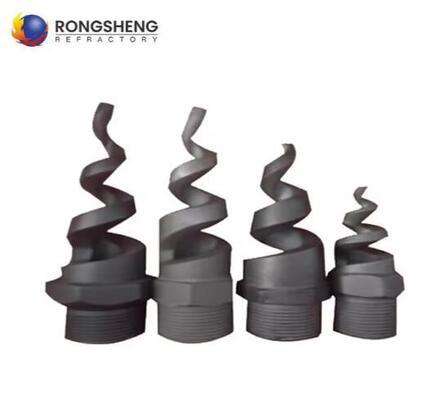 Rongsheng SiSiC RBSiC SiC Nitride Bonded Silicon Carbide Nozzle Burner Refractory Untuk Tungku Industri