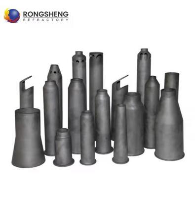 Rongsheng SiSiC RBSiC SiC Nitride Bonded Silicon Carbide Nozzle Burner Refractory Untuk Tungku Industri