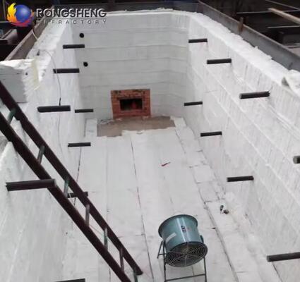 Low Thermal Conductivity HZ Zirconium Fiber Module Refractory Thermal Insulation 1600°C Ceramic Fiber Module For Boiler Furnace