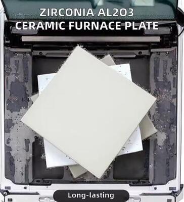 Plat Keramik Zirconia Al2O3 Untuk Tungku Suhu Tinggi Aplikasi Keramik Industri Pemotongan Custom Pengolahan Lipat